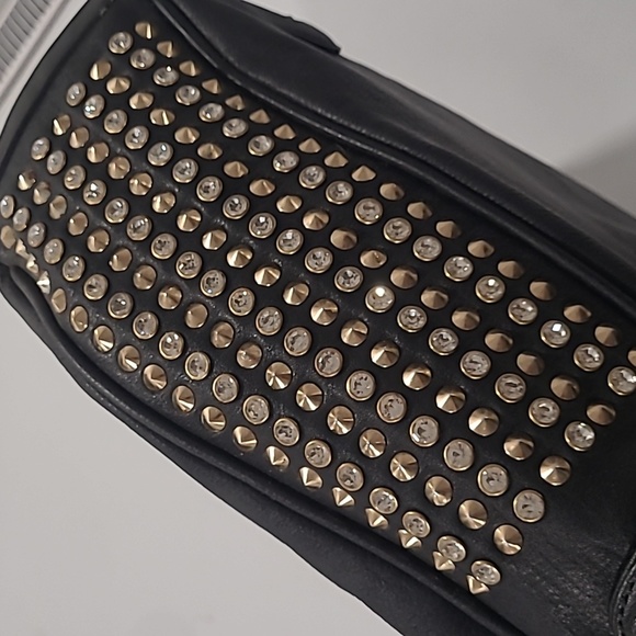 #43 Rhinestone Black Purse - Picture 5 of 6